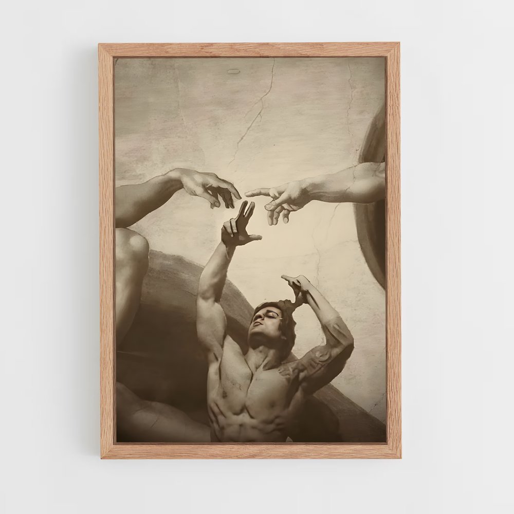 Poster Zyzz Michel Ange – affiche Musculation (vue 4)