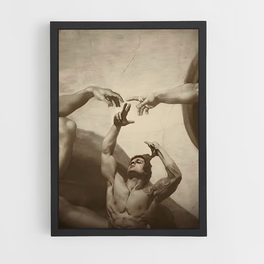 Poster Zyzz Michel Ange – affiche Musculation (vue 2)